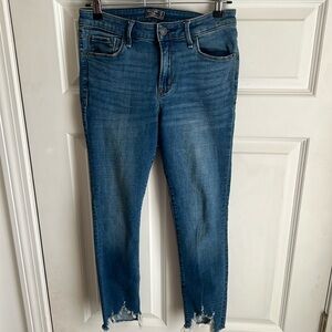 A&F Mid-Rise Super Skinny Ankle Jeans 27 (4 short)